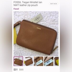 Small wallet type wristlet